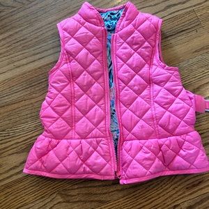 Lilly Pulitzer girls size XS (2-3) pink reversible vest, excellent condition